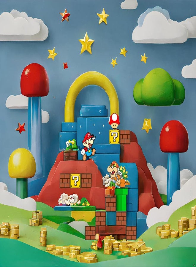 TRENDING HUT 90s Mario Cartoon Fridge Magnet Set - 14 Pcs Nostalgic Collectible Magnets for Kitchen, Locker, and Office Decor. - Image 5